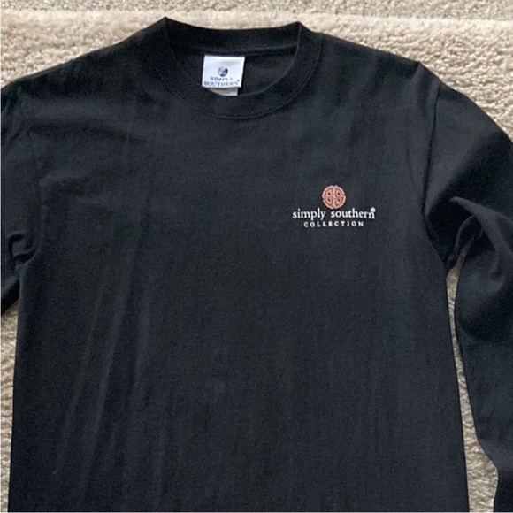 Simply Southern Collection ’Hey Boo’ Halloween Long Sleeve Tee - Picture 5 of 6